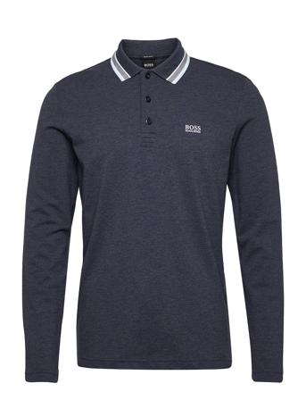 Plisy Polos Long-sleeved Blå BOSS