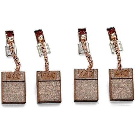 4 stk. motor kulbørster til MAKITA CB-440/ CB-448 CB-436/195021-6/194427-5/194159-4 18V BHP458 BHP454