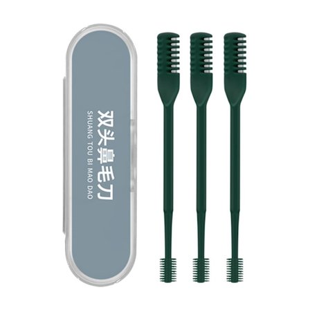 3 kappaletta kaksipuolinen nenäkarvatrimmeri 2-in-1 nenäkarvatrimmeri kulmakarvatrimmeri ei paristoja nenäkarvojen poistotyökalu