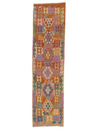 80X301 Tapis D'orient Kilim Afghan Old Style De Couloir (Laine, Afghanistan)