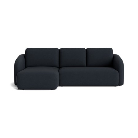 Savona Chaiselongue-Schlafsofa, links | Stauraum, Loop Dunkelblau, modernes Design, bequeme Schlaffunktion, hochwertige Polsterung, 94cm.
