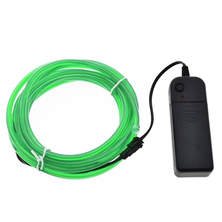 Neon LED-lys glød El-tråd streng stribe reb rør bilindretning batteridrevet