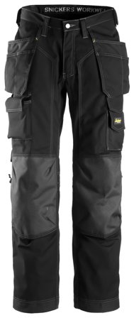 Snickers Workwear 3223 Työhousut musta Musta, Vaatteet