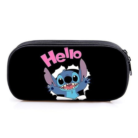 Lilo & Stitch pennal for barn og jenter, pennal, pennal, skole, college, kontorutstyr, multifunksjonell pennal A A