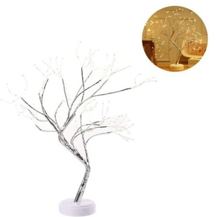 Kirsikkapuun muotoinen LED-valaisin, USB-joulukuusi LED-oksavalo,