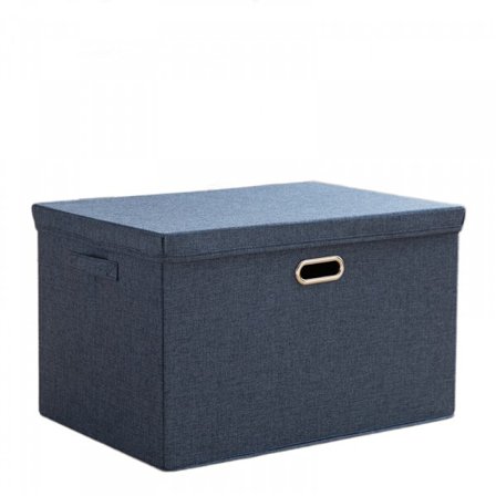 Förvaringslådor med lock hopfällbar linnetyg förvaringslåda