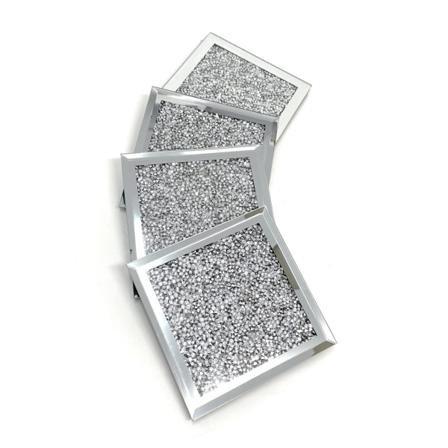 Monikiteiset kristallialustat | Aikuisille | Monivärinen lisävaruste, hopeanvärinen glitter