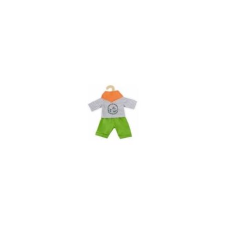 Heless dockkläder, fox outfit 28-35 Grön, Orange