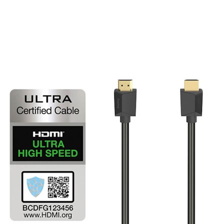 HAMA Kabel HDMI Ultra High Speed ​​8K 48 Gbit/s 1,0m Guld