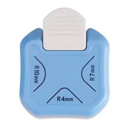 3-i-1 blå hjørnerundingsmaskin, 3-funksjons liten fotohjørnerundingsmaskin