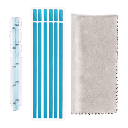 StarTech Privacy Screen Adhesive Strips and Mounting Tabs, Installation Kit for Laptop/Computer Monitor Anti Glare Privacy Filters, Replacement Strips