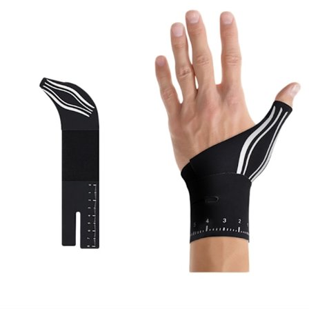 Unisex Lättvikt Tumspica Skena Handledsstöd - Vänster Hand - Svart, kompatibelt med handleden Vänster hand