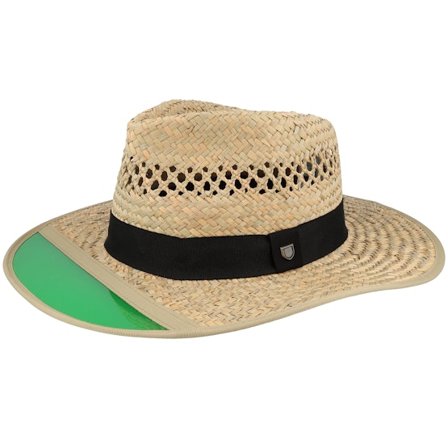 Brixton - Beige straw Kapelusz - Hunter Fedora Tan Straw Hat @ Hatstore