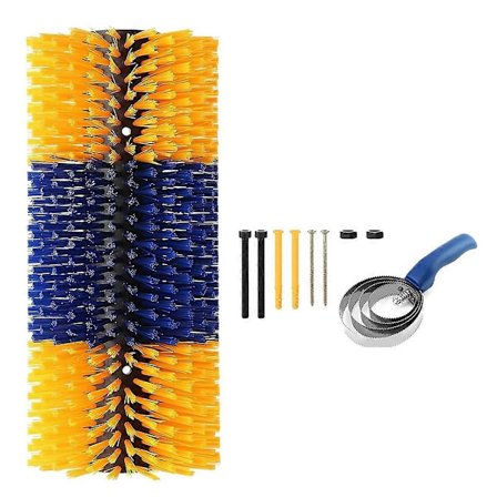 Kløbørste for husdyr, ku, hest, husdyrbørster for kløing, hestebørste, kubørste, kløstolpe for geit