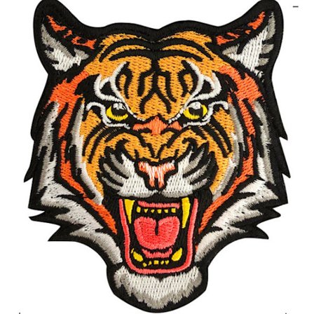 Bengal Tiger Randig Tiger Broderad Patch Strykjärn på