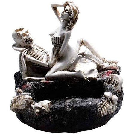 Harpiks kranieaskebæger til Halloween-dekorationer kranier og skeletter