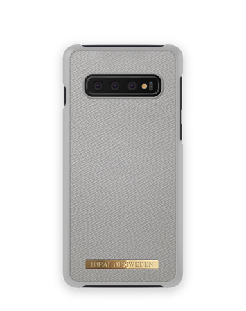 Saffiano Case Galaxy S10 Light Grey