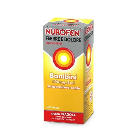 Nurofen Febbre e Dolore Bambini 100 mg/5 ml Ibuprofene Indicato