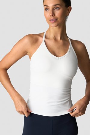 Nimble Strappy Tank Top W White
