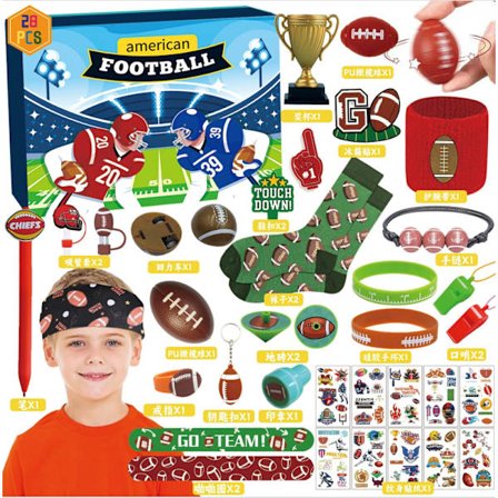 Julekalender, Stressreducerende ornamenter til drenge og piger - TY-01 Fodbold