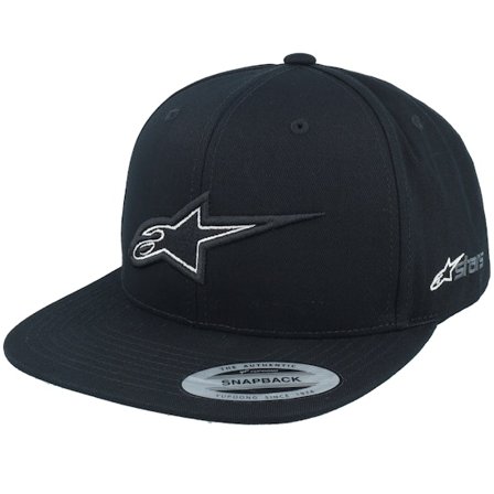 Alpinestars - Negro snapback Gorra - Thickness Hat Black Snapback @ Hatstore