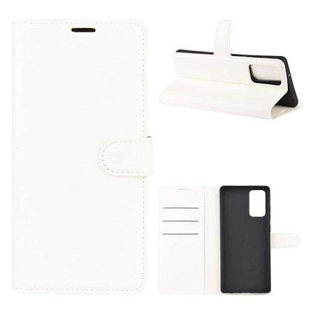 Classic Samsung Galaxy Note 20 flip etui - Hvit