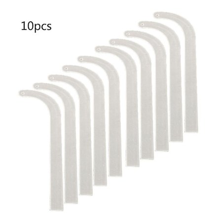 10 stk. gennemsigtige akryl øreringe fittings bar øreringe prøve på display øreringe bærer