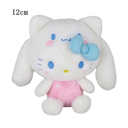 10-15cm Sanrio Plysj Kosedyr Tegneserie Anime Figur Kuromi My Melody Cinnamoroll Søte Dukker Baby Bursdagsgaver Kawaii Dekor