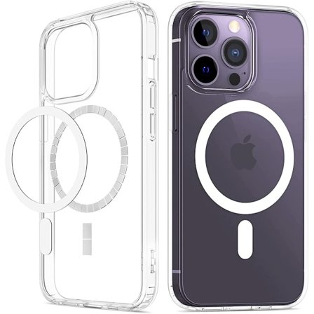 BOOM iPhone 15 Pro Mobilskal Magsafe TPU - Transparent