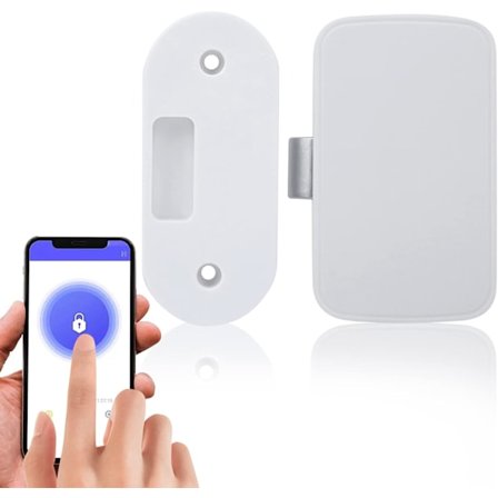 Bluetooth Smart Skap Lås - Usynlig Nøkkelfri Lås APP Fjernlås for Fil/Garderobe/Skoskap/Boks Sikkerhet