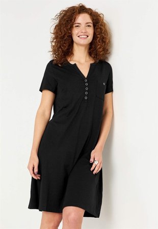 Cellbes of Sweden - Vidunderlig myk Jersey-kjole i svart for damer i størrelse 54/56