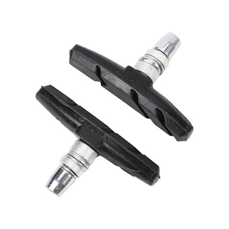 1 par sykkel terrengsykkel V-bremseholderputer sko gummiblokker (svart)