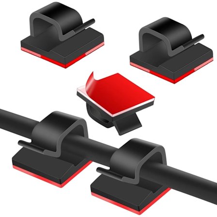 120 stk. Kabelklemmer. Selvklæbende håndtag