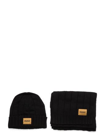 Zanton Set-1 Accessories Scarves Winter Scarves Svart BOSS