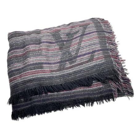 Louis Vuitton Vintage, Pre-owned Cashmere scarves Grijs, Dames, Maat:ONE Size,wol