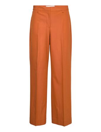 Slfeliana Hw Wide Pant Orange Selected Femme