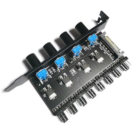 PCI-kotelon tuulettimen nopeudensäädin Jäähdytystuulettimen lämpötilaa säätelevä ohjain SATA-liitäntäkeskittimelle Lämmönpoisto Tietokoneen lämpötilan