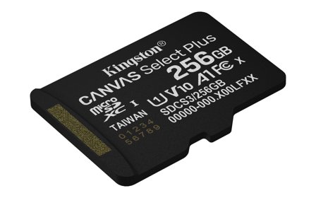 Kingston 256GB micSDXC Canvas Select Plus Gen3 150R A1 Single Pack w/o ADP
