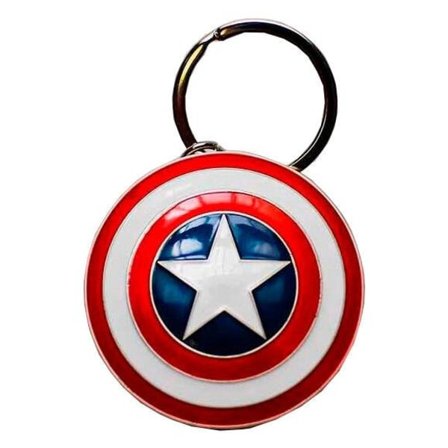 Nøglering - Marvel Captain America Shield flerfarvet IC