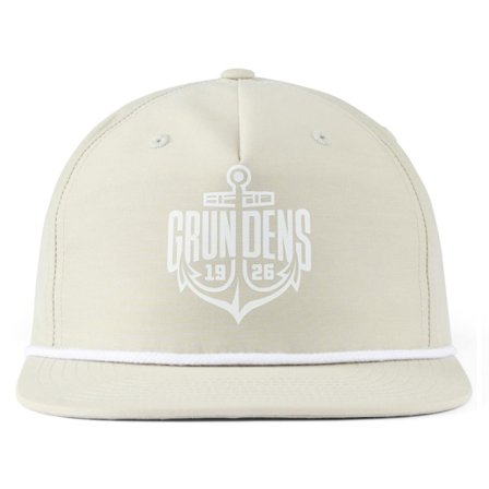 Grundéns Logo Anchor Rope Trucker Oyster