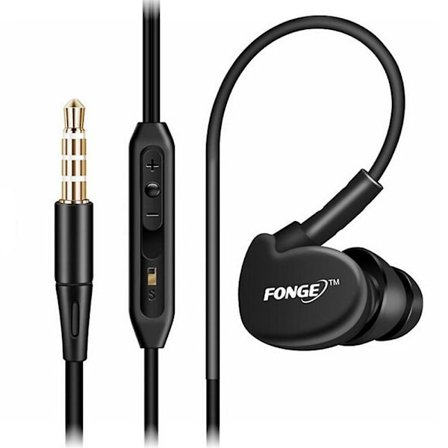 Fonge 3,5 mm headset leverantörsmärke svart