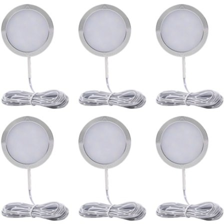 Dæmpbar LED-belysning under skab, underskabe, vitrineskabe, køkkenbelysning - Varmhvidt lys/3000K