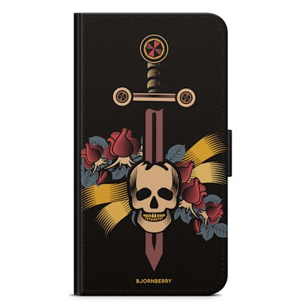 Bjornberry Plånboksfodral Huawei P20 - Dödskalle
