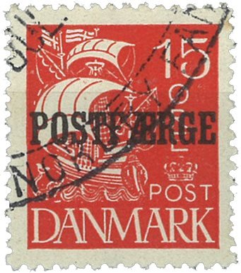 Danmark 1927 - Postfærgemærke AFA 10 - Stemplet