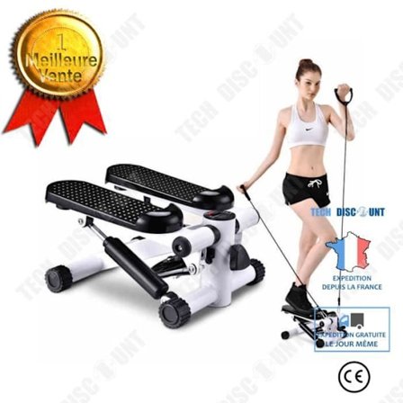 Stepper Fitness - TD - Tyst Steppare - Svart - 100 kg - Multifunktionell