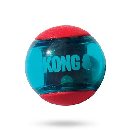 KONG - Kong Squeezz Actionball Red M 3-Pack - Hundleksaker