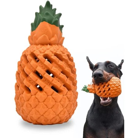 Hundelegetøj til store hunde, ananas tyggelegetøj til hunde, der elsker at tygge, uforgængeligt hundelegetøj til hunde, der elsker at tygge