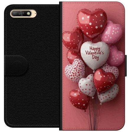 Yhteensopiva Lompakkokotelo Huawei Huawei Y6 (2018) Ystävänpäivän ilmapallot