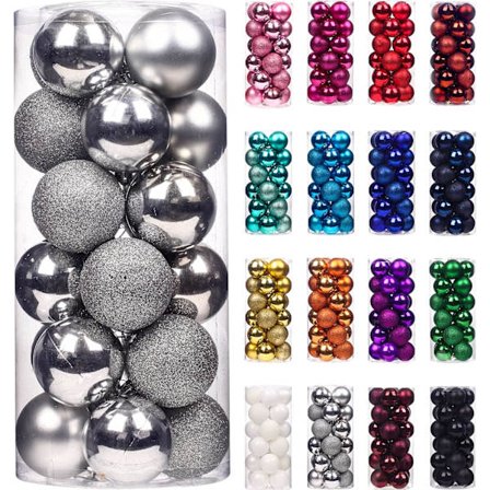 24 kpl Joulukuusen Koristepalloja Jouluun - Sh,ZQKLA