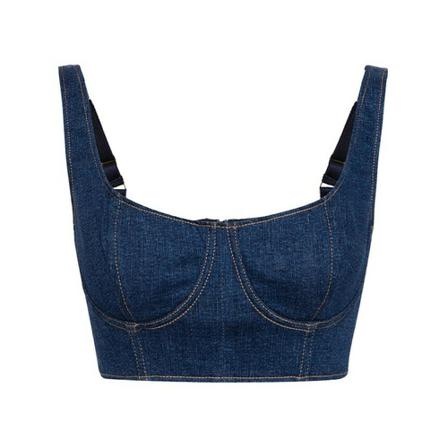 Elisabetta Franchi Top with Briller Blå, Dame